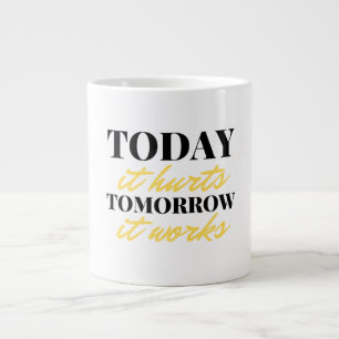 Vandaag gaat het morgen om 2 grote koffiekop