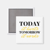 Vandaag gaat het morgen om 2 magneet (Voorkant / Achterkant)