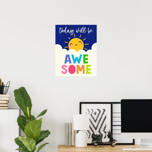 Vandaag Gaat Super Zijn Poster (Thuiskantoor)