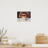 VANDAAG GEEN APENHANDEL POSTER (Keuken)