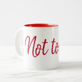 Vandaag geen citaat over wit tweekleurige koffiemok (Voorkant links)