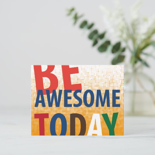 vandaag geweldige zijn briefkaart (Staand voorkant)