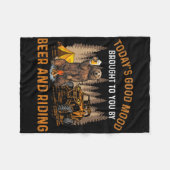 Vandaag goede stemming dankzij bier en rijden fleece deken (Voorkant (Horizontaal))
