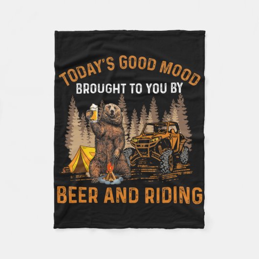 Vandaag goede stemming dankzij bier en rijden fleece deken (Voorkant)