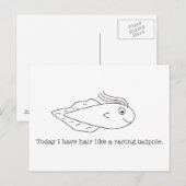 Vandaag heb ik haar als een racende kikkervisje briefkaart (Voorkant / Achterkant)