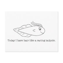 Vandaag heb ik haar als een racende kikkervisje