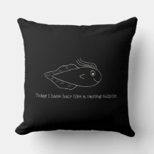 Vandaag heb ik haar als een racende kikkervisje