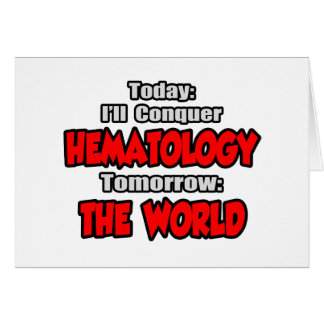 Vandaag Hematologie...Morgen, de wereld