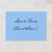 Vandaag! Hou van elkaar! Blue Hydrangea Flowers Visitekaartje (Achterkant)