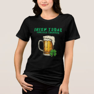 Vandaag Iers, morgen Hongover – St. Patrick’s Day Tri-Blend Shirt