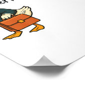 Vandaag in een serieuze Goose Premium _1 Poster (Hoek)