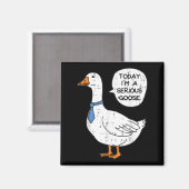Vandaag in Serious Goose Necktie Funny Work Meme M Magneet (Voorkant / Achterkant)