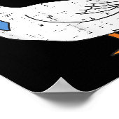 Vandaag in Serious Goose Necktie Funny Work Meme M Poster (Hoek)