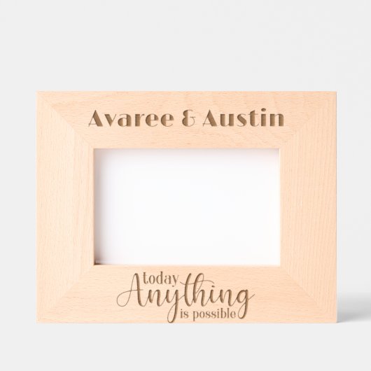 Vandaag is alles mogelijk gegraveerde lijstjes (Voorkant)