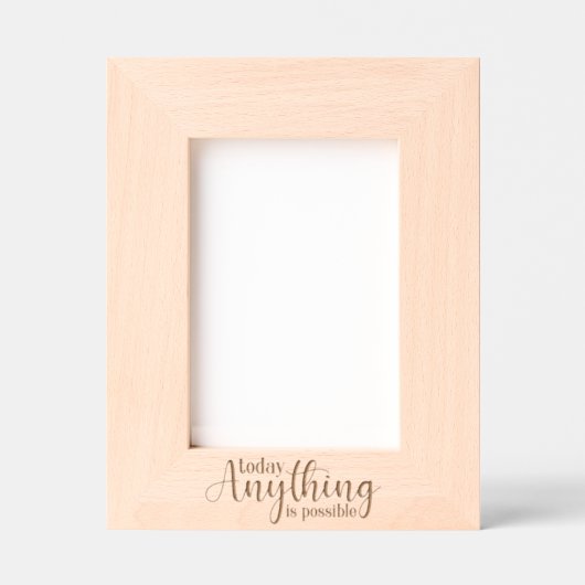 Vandaag is alles mogelijk gegraveerde lijstjes (Voorkant)