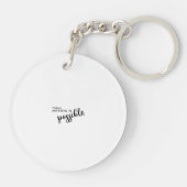 Vandaag is alles mogelijk | Monogram gepersonalise Sleutelhanger (Achterkant)