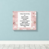 Vandaag is canvas afdruk (Insitu (Houten vloer))