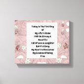 Vandaag is canvas afdruk (Voorkant)