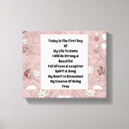 Vandaag is canvas afdruk