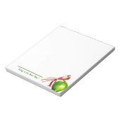 Vandaag is de beste dag groet fruit notitieblok (Linkerzijde)