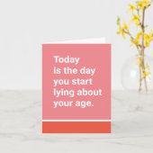 Vandaag is de dag dat je begint te liegen over je kaart (Gele Bloem)