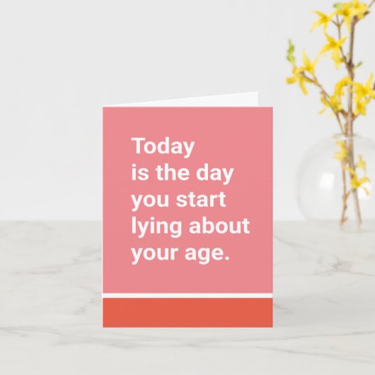 Vandaag is de dag dat je begint te liegen over je kaart (Gele Bloem)