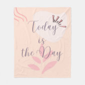 Vandaag is de dag fleece deken (Voorkant)