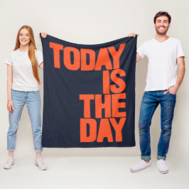 Vandaag is de dag fleece deken