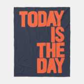 Vandaag is de dag fleece deken (Voorkant)