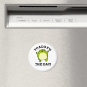 Vandaag is de Dag Grappige Pad Punt  Magneet (Insitu (Vaatwasser))