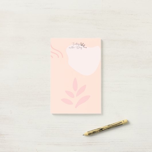 Vandaag is de dag post-it® notes (Op bureau)