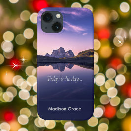 Vandaag is de dag, Serene Mountain Lake Case-Mate iPhone Case