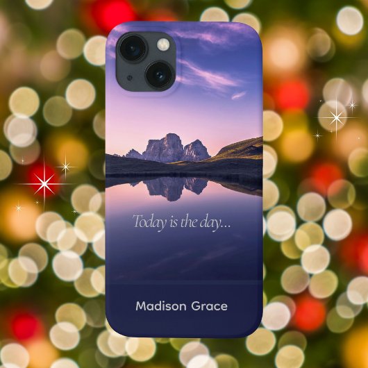 Vandaag is de dag, Serene Mountain Lake Case-Mate iPhone Case