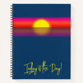 Vandaag is de Dag Sunrise Affirmatie Notitieboek (Voorkant)