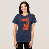 Vandaag is de dag Tri-Blend shirt (Voorkant volledig)