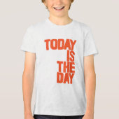 Vandaag is de dag Tri-Blend shirt (Voorkant)