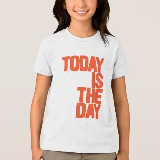 Vandaag is de dag Tri-Blend shirt (Voorkant)