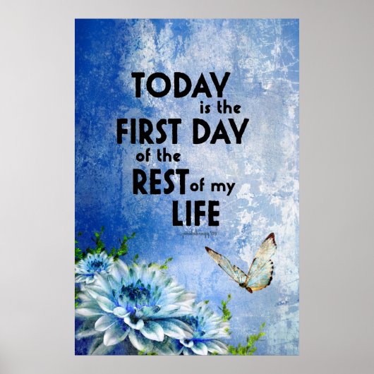 Vandaag is de eerste dag van de rest van mijn leve poster (Voorkant)