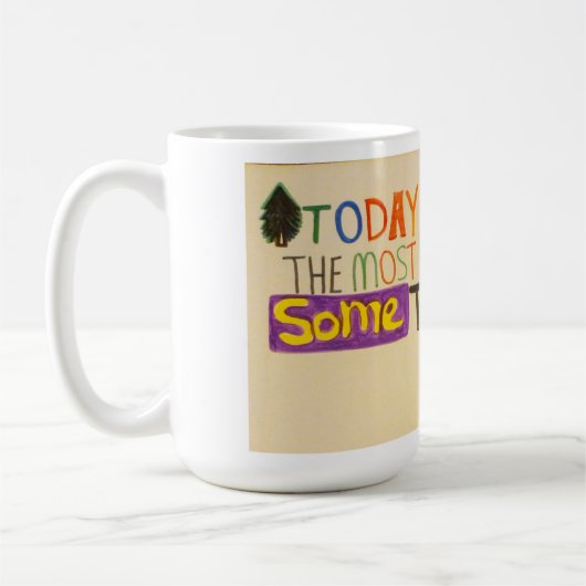 Vandaag is de meest geweldige tijd van het jaar koffiemok (Links)