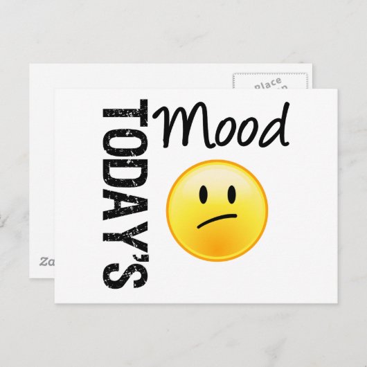 Vandaag is de moticon van de Mood uitgeschakeld Briefkaart (Voorkant / Achterkant)