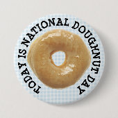 Vandaag is de nationale Button van de Doughnut Day (Voorkant)