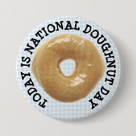 Vandaag is de nationale Button van de Doughnut Day (Voorkant)