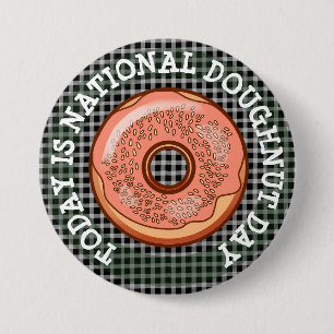 Vandaag is de nationale Button van de Doughnut Day