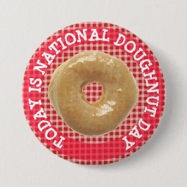 Vandaag is de nationale Button van de Doughnut Day