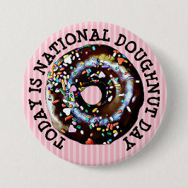 Vandaag is de nationale Button van de Doughnut Day