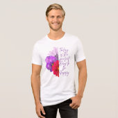 Vandaag is de perfecte dag mooie bloem Tri-Blend shirt (Voorkant volledig)
