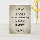 Vandaag is de perfecte dag - Positive Quote´s Kaart (Gele Bloem)