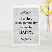 Vandaag is de perfecte dag - Positive Quote´s Kaart (Gele Bloem)