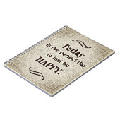 Vandaag is de perfecte dag - Positive Quote´s Notitieboek (Linkerzijde)