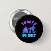 Vandaag is de Pi Dag Wiskunde Docent Wiskunde Ha Ronde Button 5,7 Cm (Voorkant /achterkant)